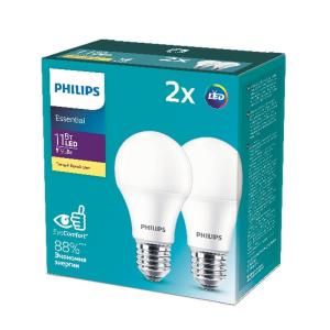 Набор светодиодных ламп Philips E27 3000K (тёплый) 11 Вт (95 Вт) 2шт