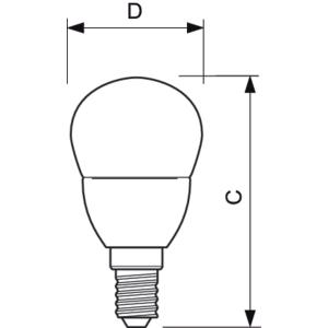 Светодиодная лампа Philips E14 4000K (дневной) 5.5 Вт (40 Вт)