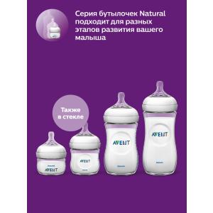 Бутылочка стеклянная для кормления Philips Avent Natural SCF053/17