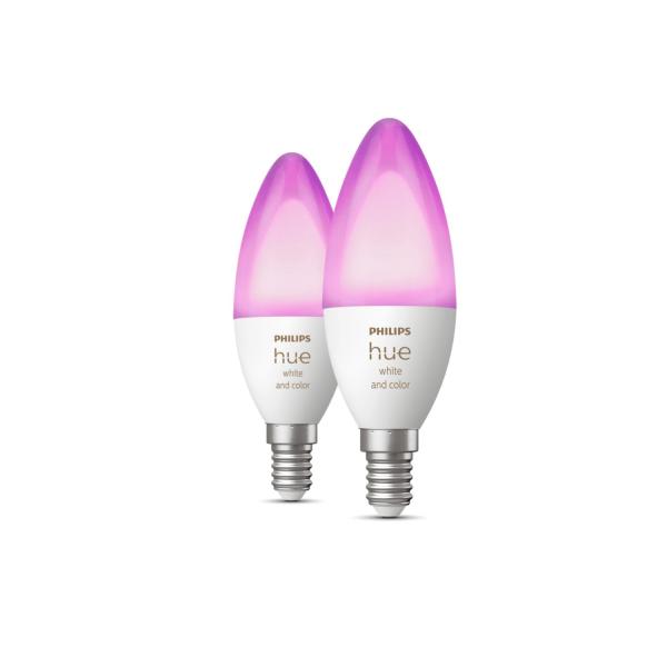 Комплект ламп Philips Hue E14 2700K-6500K 5.3 Вт (40 Вт) 2 шт