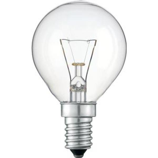 Лампа накаливания Philips E14 230V P45 CL 1CT/10X10 25 Вт