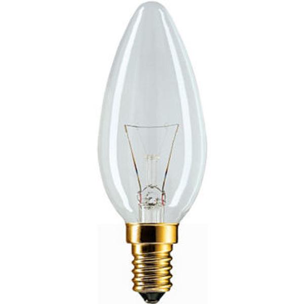 Лампа накаливания Philips E14 230V B35 CL 1CT/10X10 25 Вт 