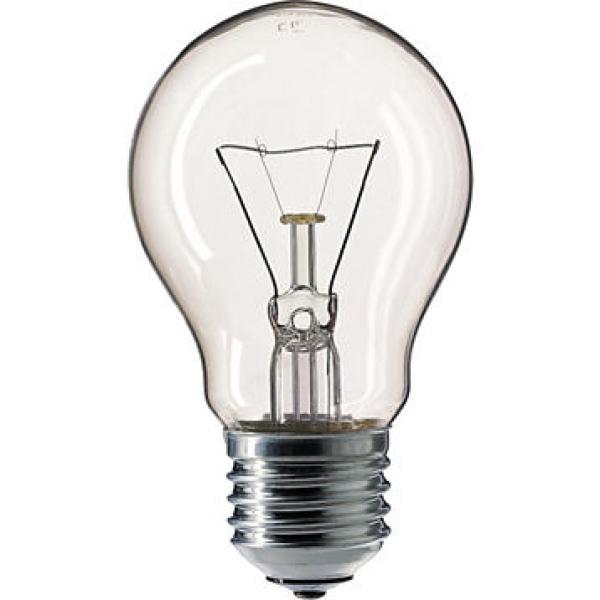 Лампа накаливания Philips E27 230V A55 CL 1CT/12X10 75 Вт