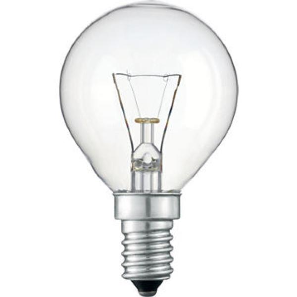 Лампа накаливания Philips E14 230V P45 CL 1CT/10X10 40 Вт