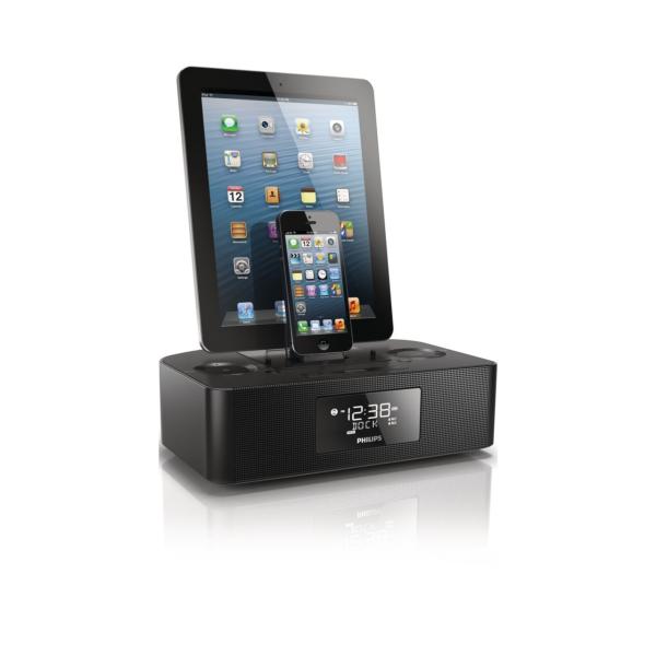 Док - станция для зарядки Apple iPhone 5/5S/5C/SE/6/6S/6 Plus, серебристая