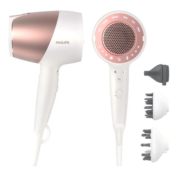 Фен Philips Prestige SenseIQ с 3 насадками BHD827/00