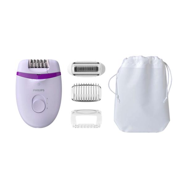Эпилятор Philips Satinelle BRE275, с подсветкой Opti-light и 4 аксессуарами