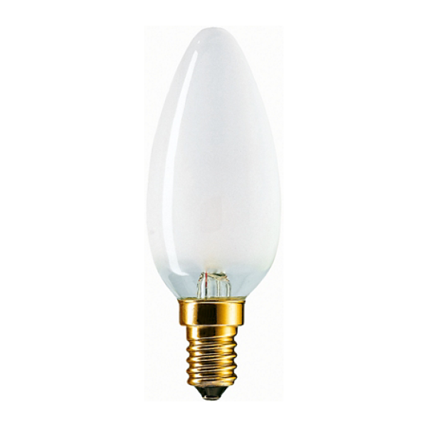 Лампа накаливания Philips E14 230V B35 WH 1CT/10X10F 60 вт