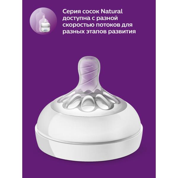 Бутылочка стеклянная для кормления Philips Avent Natural SCF053/17